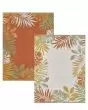 Dahlia 1403 Ivory/Rust Tropical Border Area Rug
