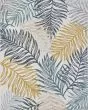 Dahlia 1406 Ivory Blue Palms Area Rug