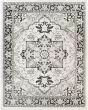 Dekor DEK08 Ivory Charcoal 2'x4' Area Rug