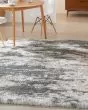 Dreamy Shag DRS02 Charcoal/Ivory Area Rug