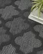 Easy Care NES01 Charcoal/Black Area Rug