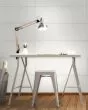 Etch Linear White Matte Ceramic Tile