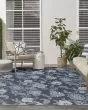 Garden Oasis GOA03 Navy Area Rug