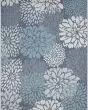 Garden Oasis GOA06 Navy Area Rug