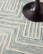 Interlock ITL06 Ivory/Turquoise Area Rug