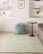 Interlock ITL06 Ivory/Turquoise Area Rug