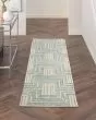 Interlock ITL06 Ivory/Turquoise Area Rug