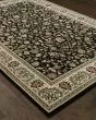 Kashan 108b Black/Ivory Area Rug