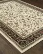 Kashan 108x Ivory/Black Area Rug