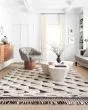 Khalid KF-02 Natural/Black Area Rug