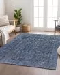 Karaj KJ3 Blue Area Rug