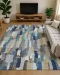 Kenner KN6 Teal Area Rug