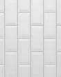 Le Cafe White Matte Porcelain 2"x4" Off Set Mesh Mount Mosaic Tile