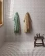 Le Cafe White/Black Matte Porcelain Basket Weave Mosaic Tile