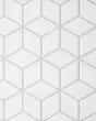 Le Cafe White Matte Porcelain Diamond Mosaic Tile
