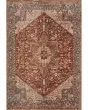 Lourdes LOU-02 Rust/Multi Area Rug