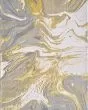 Luna Gold/Grey Watercolors Area Rug