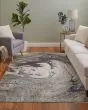 Mandana 39M1F Ivory/Taupe/Blue Area Rug