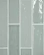 Marin Aloe Green Glossy Glazed Ceramic 2.5"x10" Wall Tile