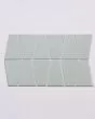 Marin Aloe Green Matte Porcelain Trapezoid Mosaic Tile