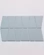 Marin Misty Blue Matte Porcelain Trapezoid Mosaic Tile
