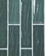 Marin Ocean Teal Glossy Glazed Ceramic 2.5"x10" Wall Tile