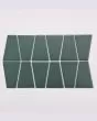 Marin Ocean Teal Matte Porcelain Trapezoid Mosaic Tile