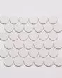 Marin Pearl White Matte Porcelain 2" Penny Mosaic Tile