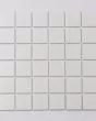 Marin Pearl White Matte Porcelain 2" Square Mosaic Tile