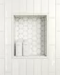 Marin Pearl White Glossy Glazed Ceramic 2.5"x10" Wall Tile