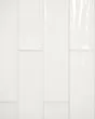 Marin Pearl White Glossy Glazed Ceramic 2.5"x10" Wall Tile