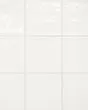 Marin Pearl White Glossy Glazed Ceramic 4"x4" Wall Tile