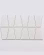 Marin Pearl White Matte Porcelain Trapezoid Mosaic Tile