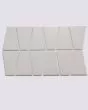 Marin Pebble Grey Matte Porcelain Trapezoid Mosaic Tile