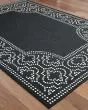 Marina 1247k Black/Ivory Area Rug