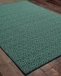 Meridian 1634q Navy/Green Area Rug