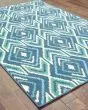 Meridian 2209b Navy/Green Area Rug