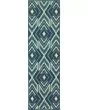 Meridian 2209b Navy/Green Area Rug