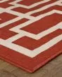 Meridian 9754r Red/Ivory Area Rug