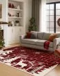 Merry & Bright MY26 Red Area Rug