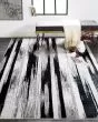 Micah 3338F Black/Silver Area Rug
