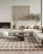 Nordic NRC16 Ivory Rust Area Rug