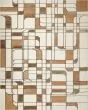 Nordic NRC17 Ivory Rust 4'x6' Area Rug