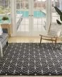 Nourison Essentials NRE04 Black Ivory Rug