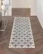 Nourison Essentials NRE04 Ivory Black Rug