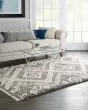 Oslo Shag OSL02 Grey/Ivory Area Rug