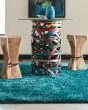 Cosmo 81104 Teal Area Rug