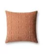 P0339 Orange/Ivory 22"x22" Pillow
