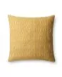 P0339 Yellow/Ivory 22"x22" Pillow