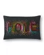 P0560 Black/Multi 13"x21" Pillow